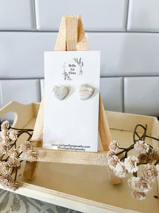 Shimmer and Glam Heart Studs