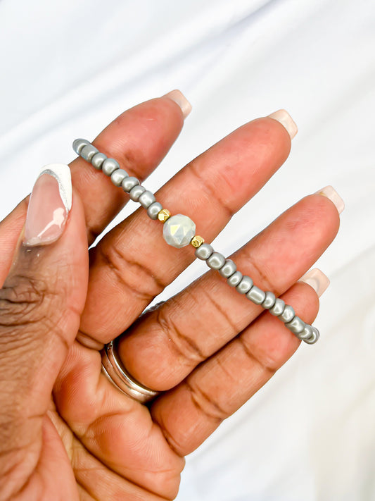 The Grey Affair Stretch Bracelet