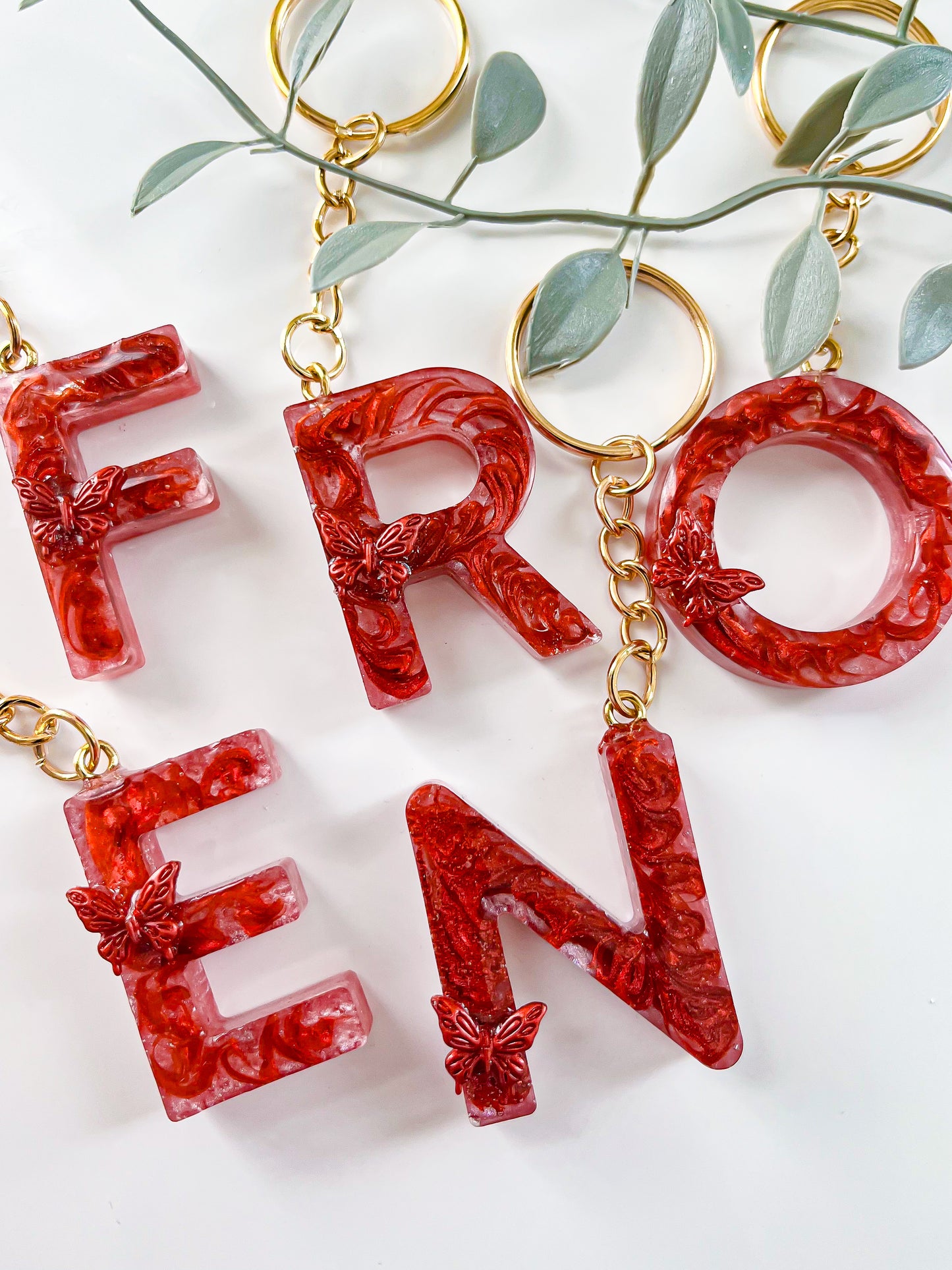 Red & Pink Butterfly Keychain (Limited Edition)