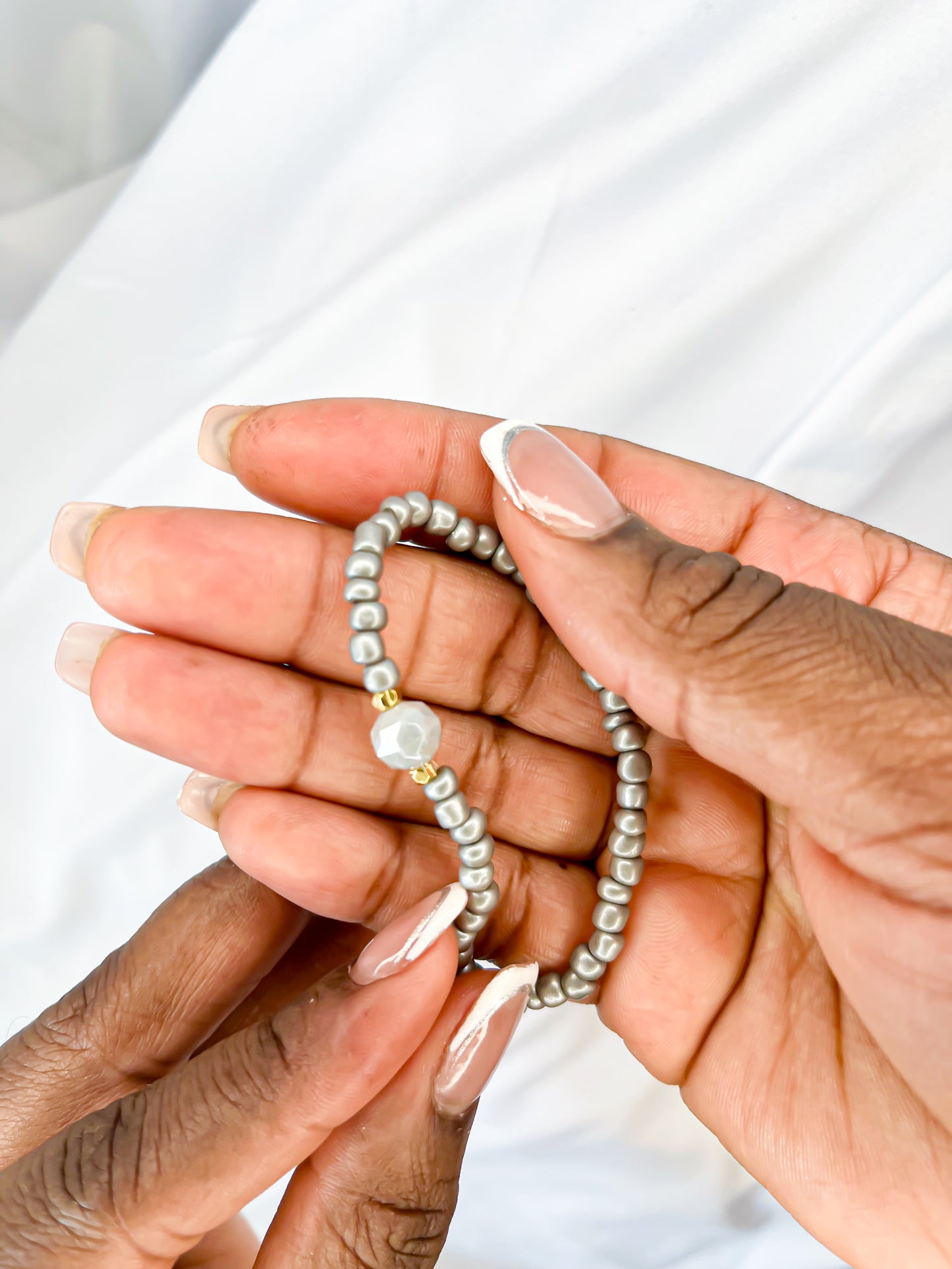 The Grey Affair Stretch Bracelet