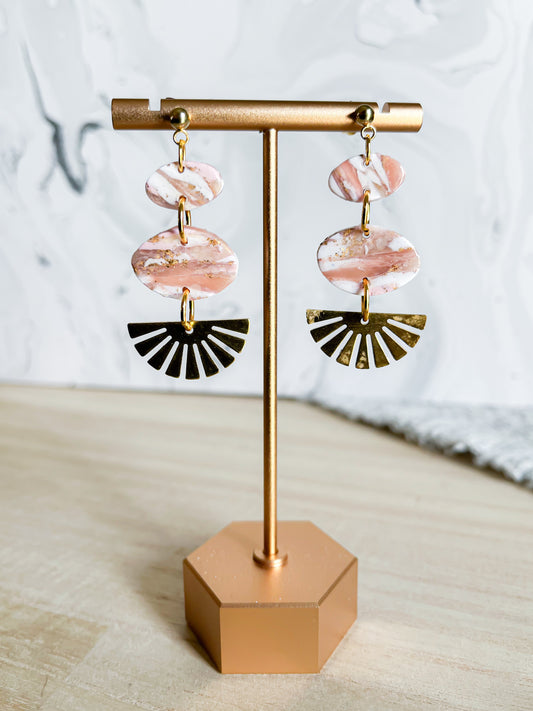 Pretty In Bloom Golden Dangles