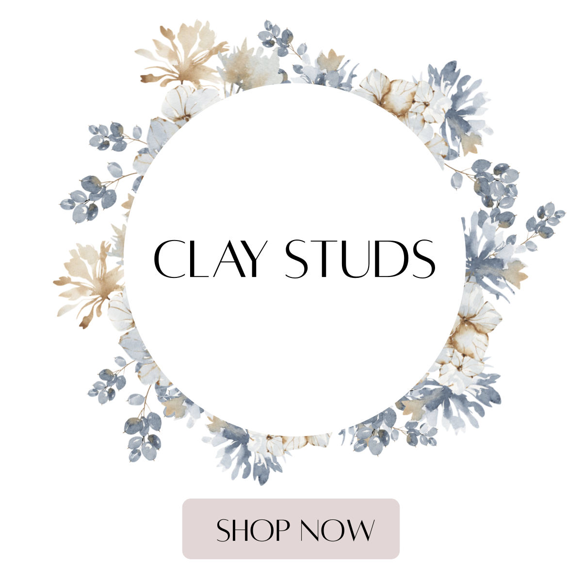 Clay Earring (Studs)