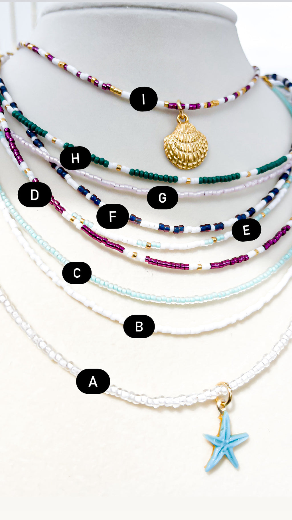 Stackable Beaded Necklaces
