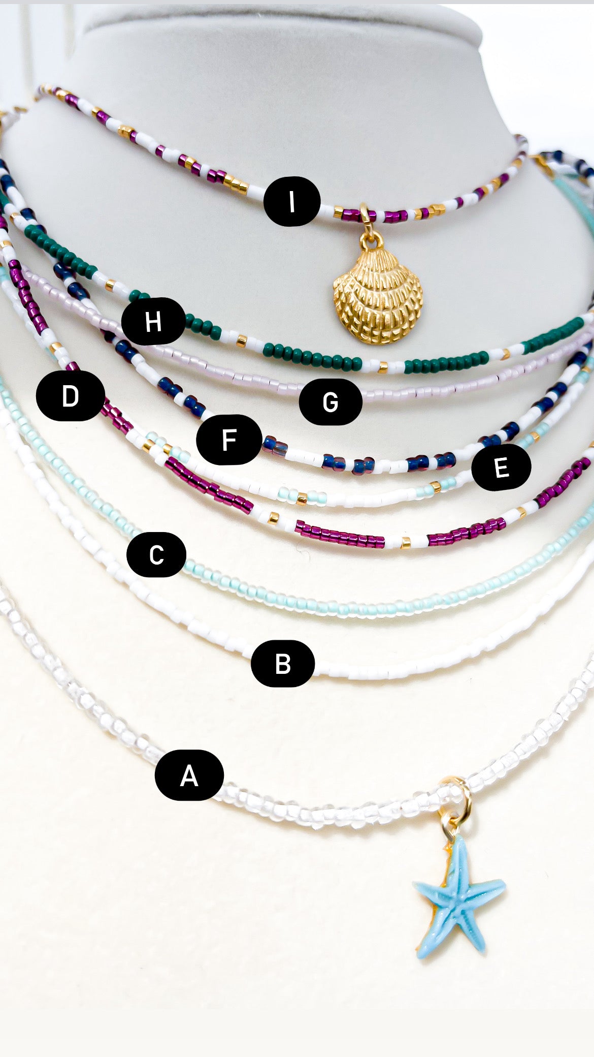 Stackable Beaded Necklaces