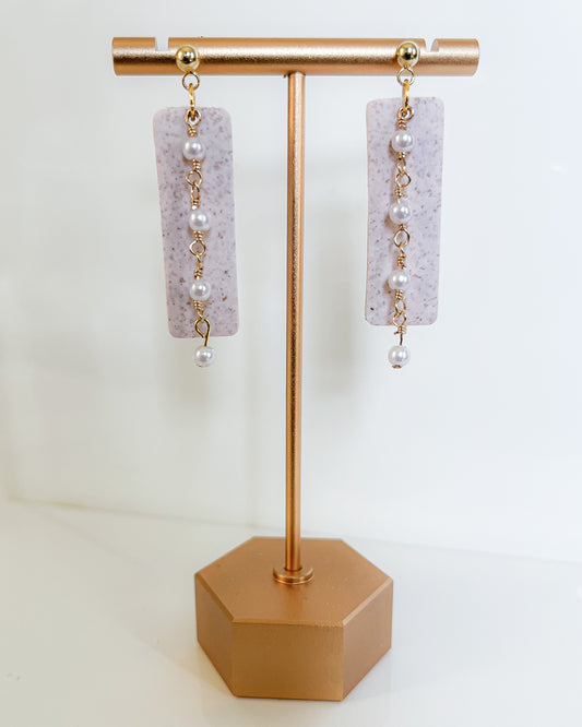 Pretty In Bloom Pearl Dangles