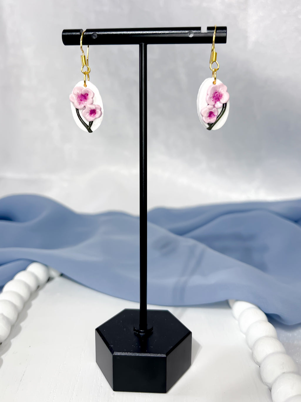 Mini Cherry Blossom Dangles