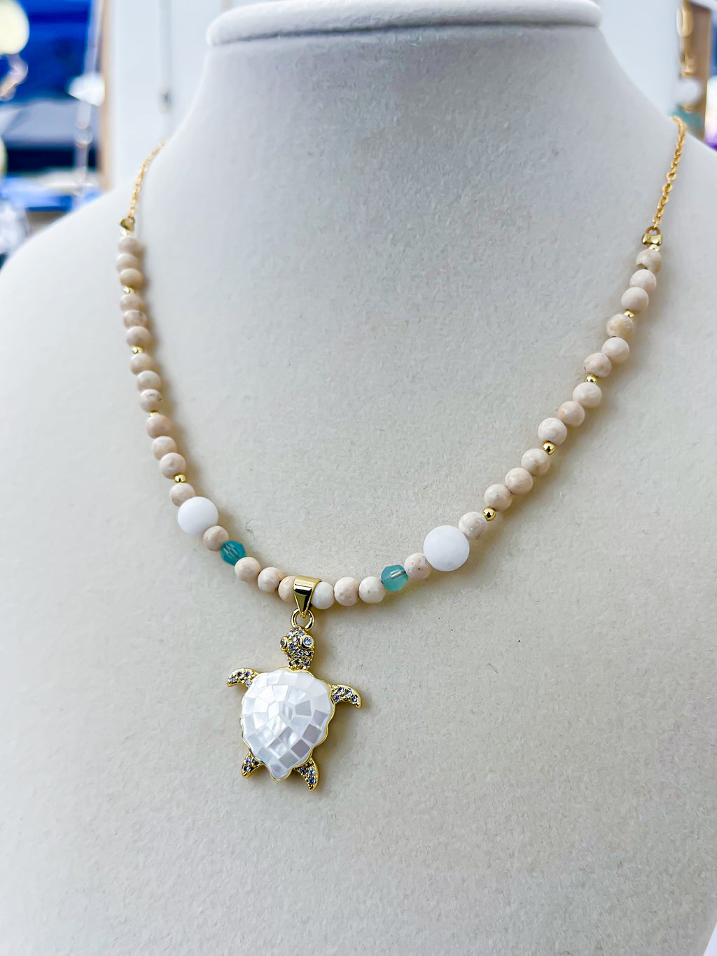 Shimmer Shell Necklace