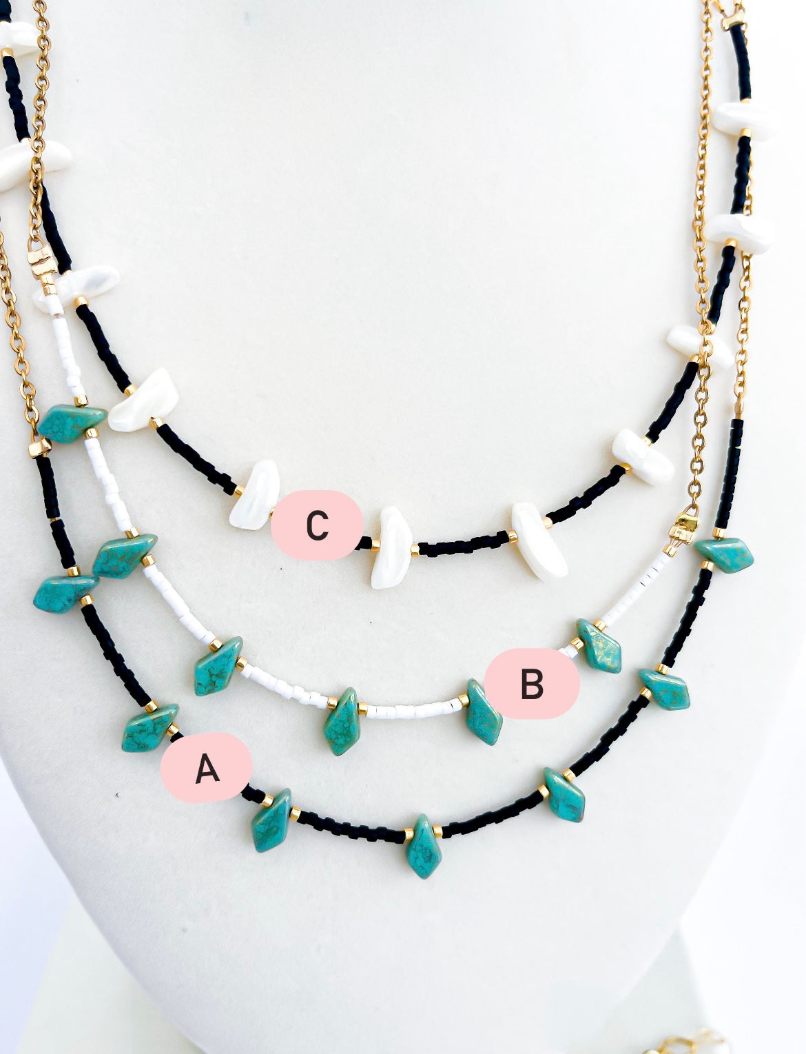 Salt + Stone Statement Necklace