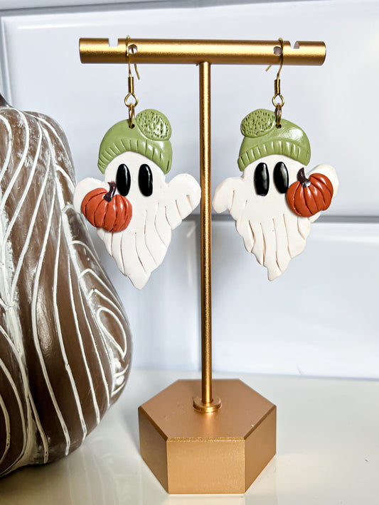 Boo and Pumpkin Earrings