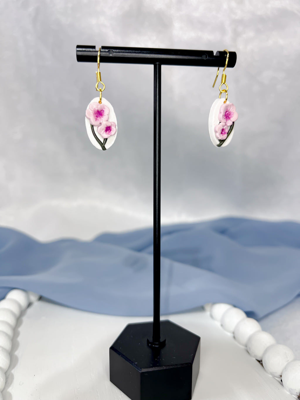 Mini Cherry Blossom Dangles