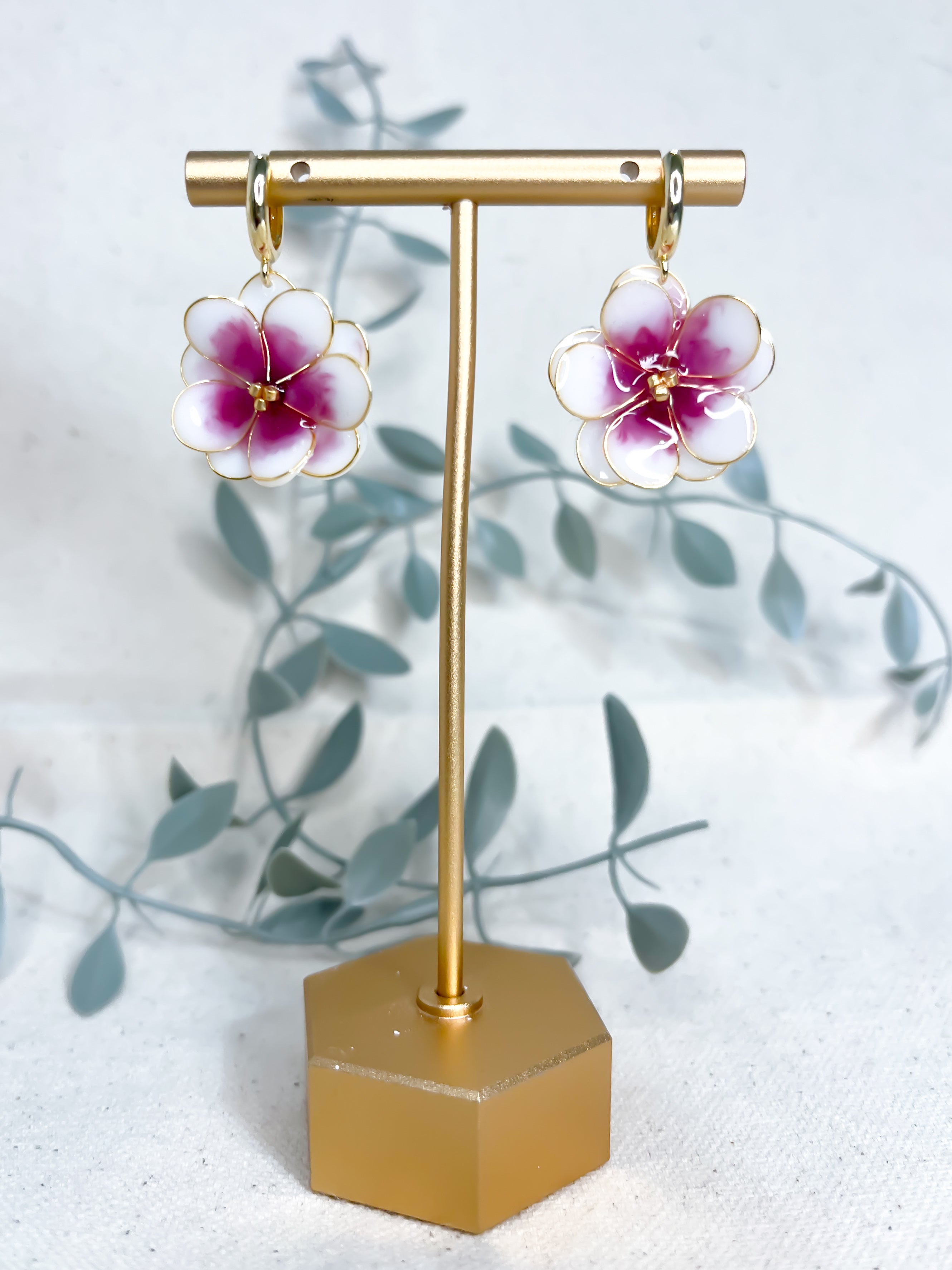 Simply Beautiful Floral Dangles