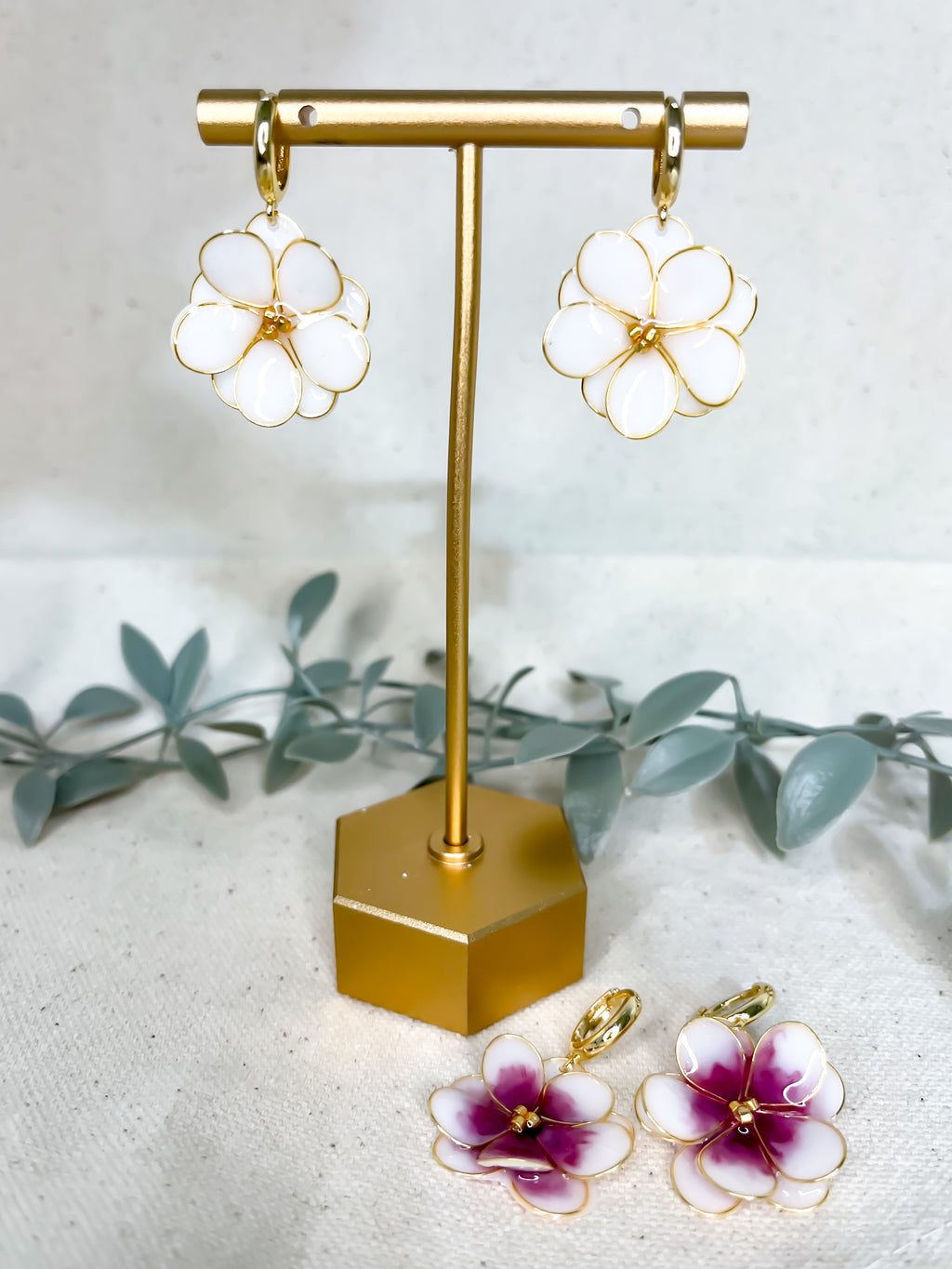 Simply Beautiful Floral Dangles