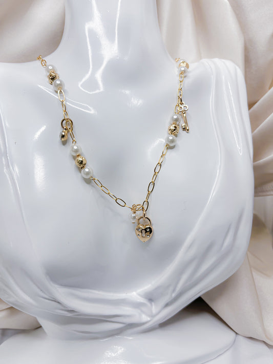 Heart Locked Down Necklace