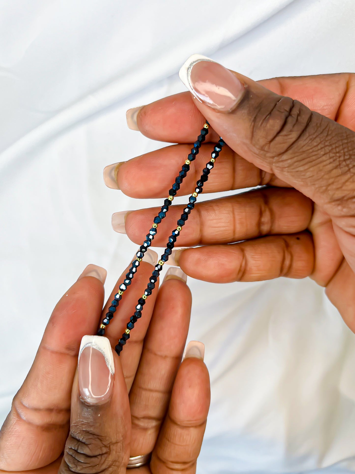 Crystal Blues Stretch Bracelet