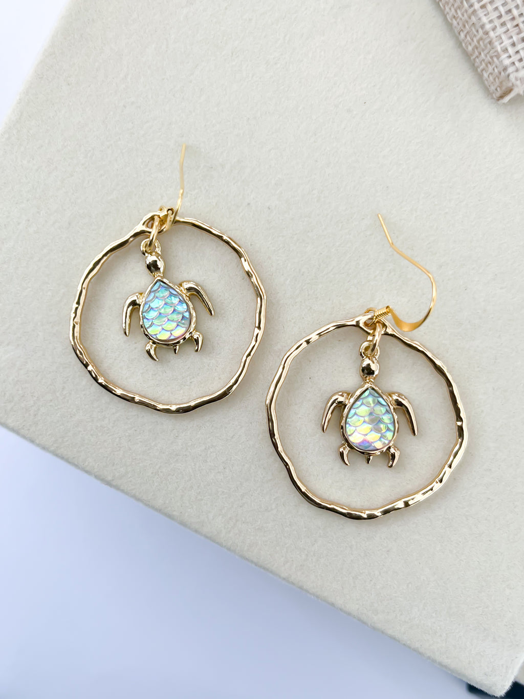 Coastal Glow Turtle Hoops