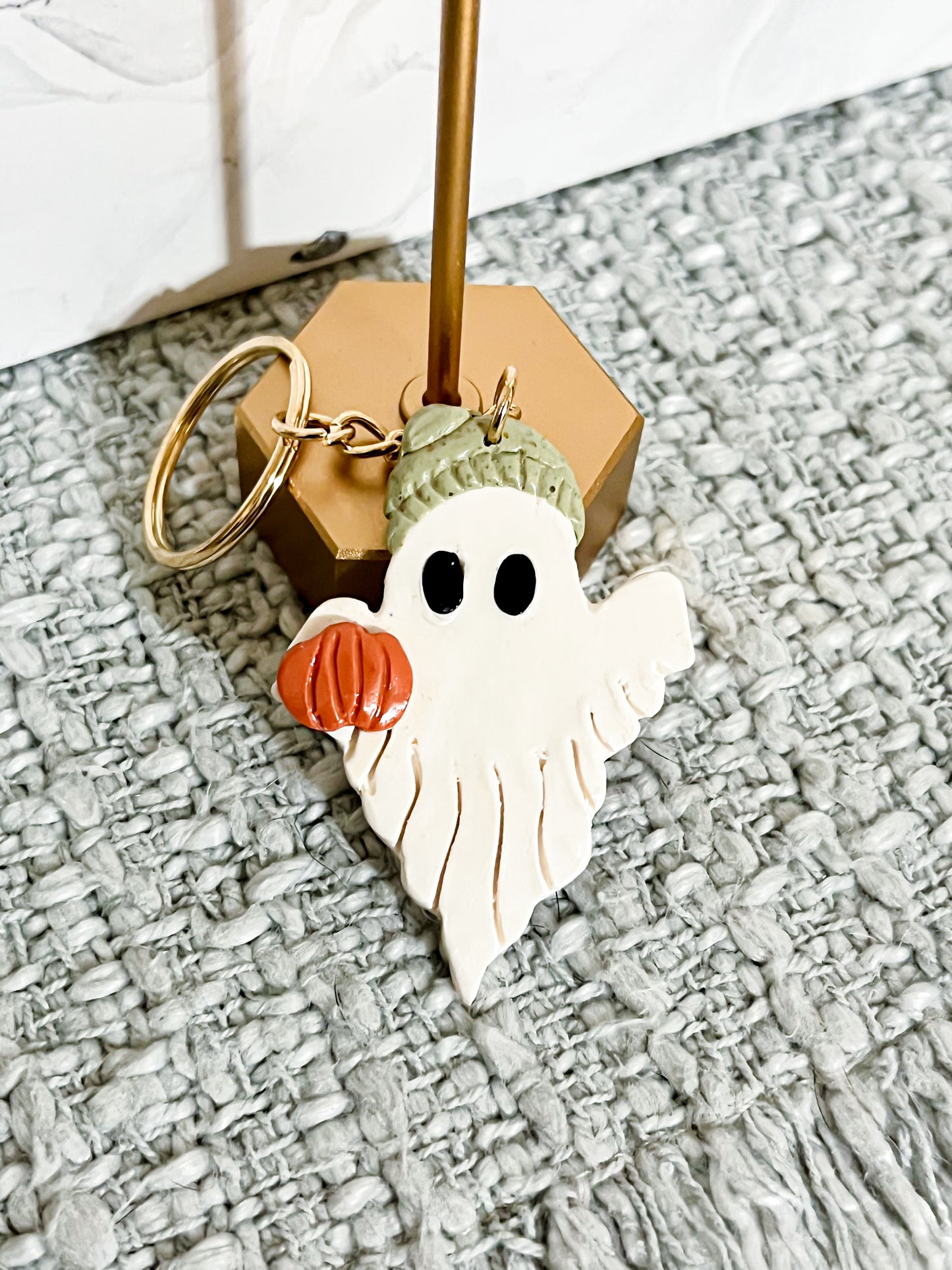 Boo & Pumpkin Keychain