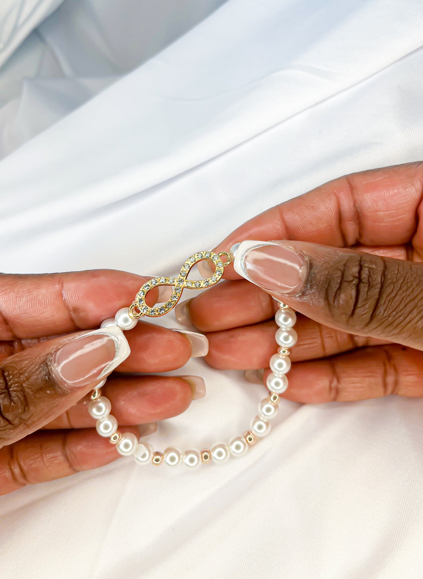 Pearls & Infinity Stretch Bracelet