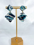 Sydney in Marble Stud Dangles