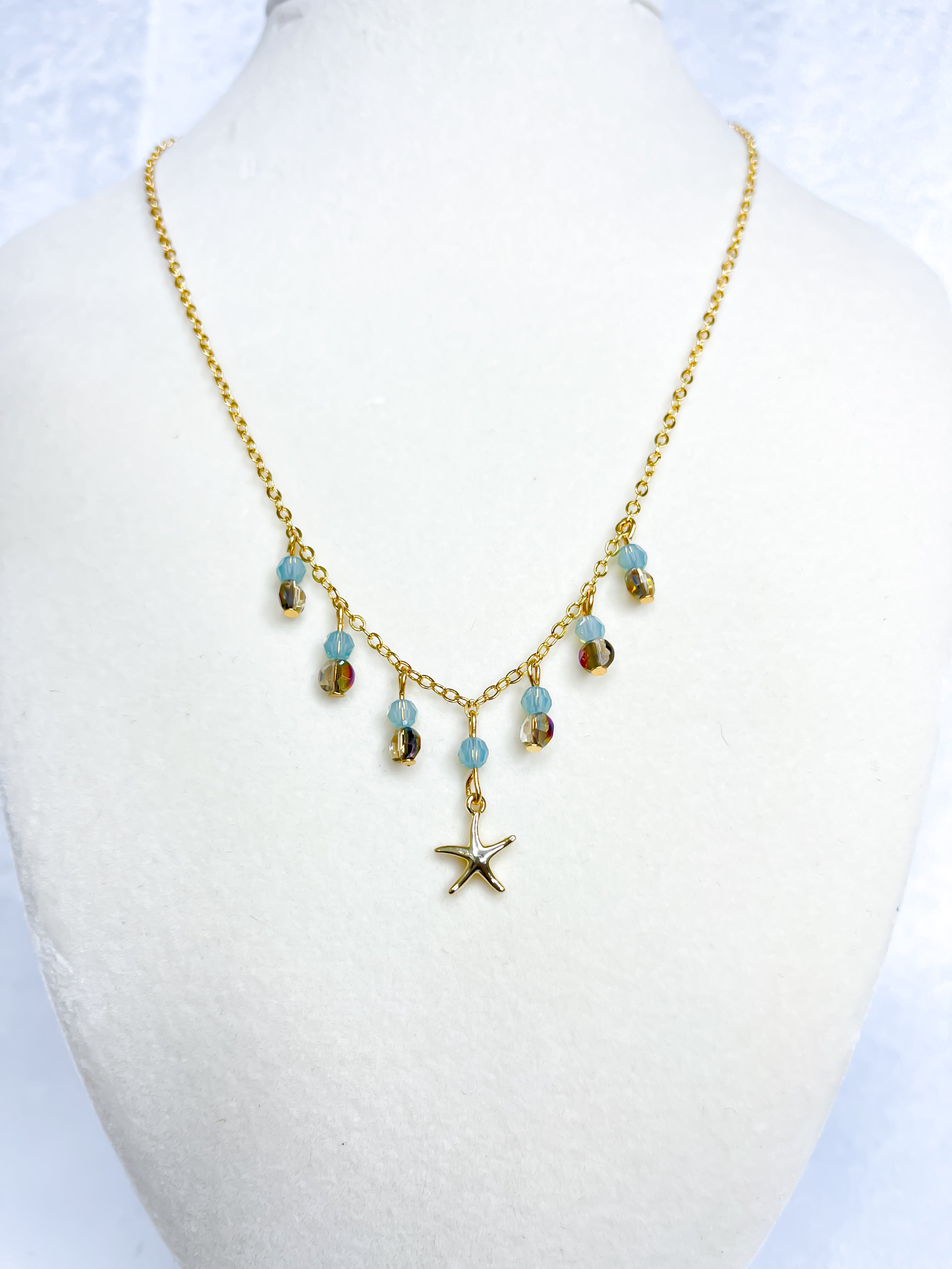 Waves & Sand Starfish Necklace