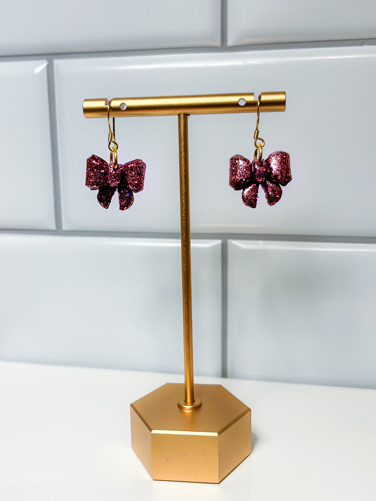 Glitter and Bows (Red)