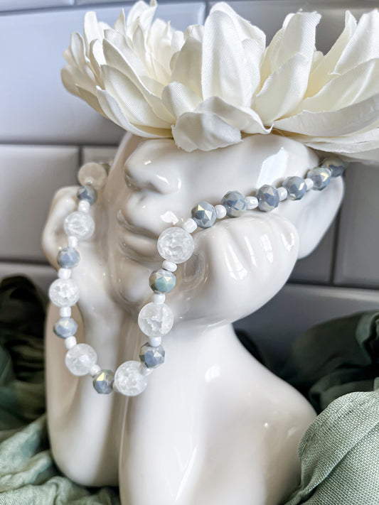 Delia In Grey Necklace