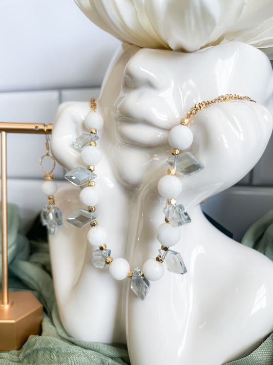 The Elsa Necklace & Earring Set