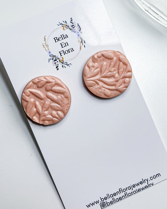 Coral and Floral Studs