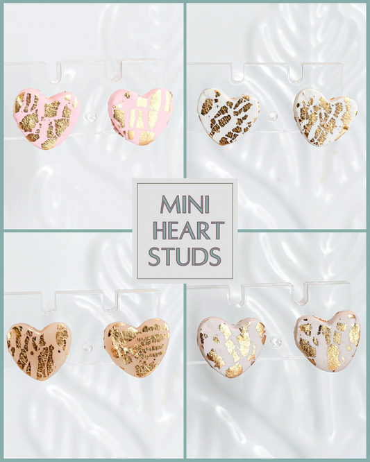 Mini Heart Studs
