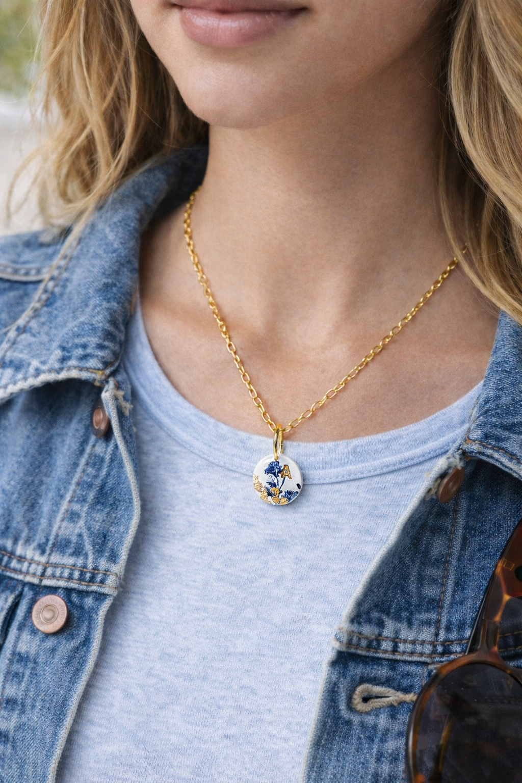 Custom Blooms Necklace Pendant