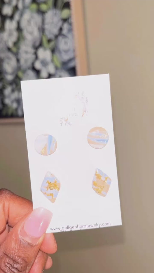 Dainty Marble Blues Set