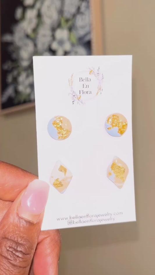 Waves in Gold Set