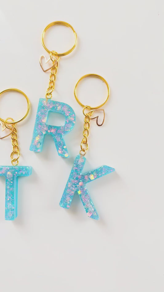 In My Sparkly Era Letter Keychain