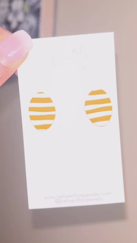 Little Stripes Studs